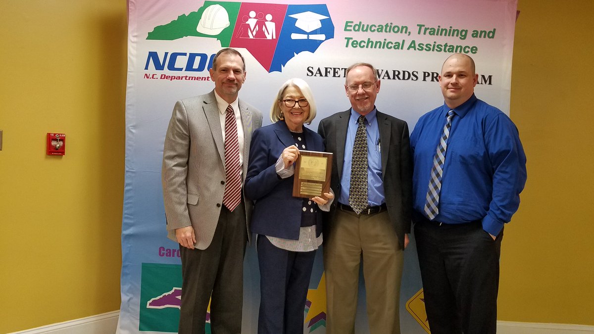 Leonard Automatics receives the Gold Safety award from the North Carolina Department of Labor for the fifth consecutive year...way to go, team!