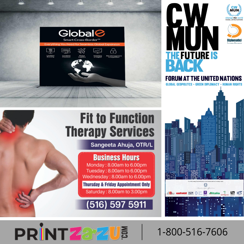 PrintZazu's tweet image. Here is high quality banner printing for #GlobleE #ChangeTheWorldMUN #FitToFunctionTherapyServices
Powered by #PrintZazu
printzazu.com
#NYC #NewYork #NewYorkPeople #AffordablePrices #BannerPrinting #PrintZazu 
#PriceMatchGurantee #NewYorkPeople #Printing