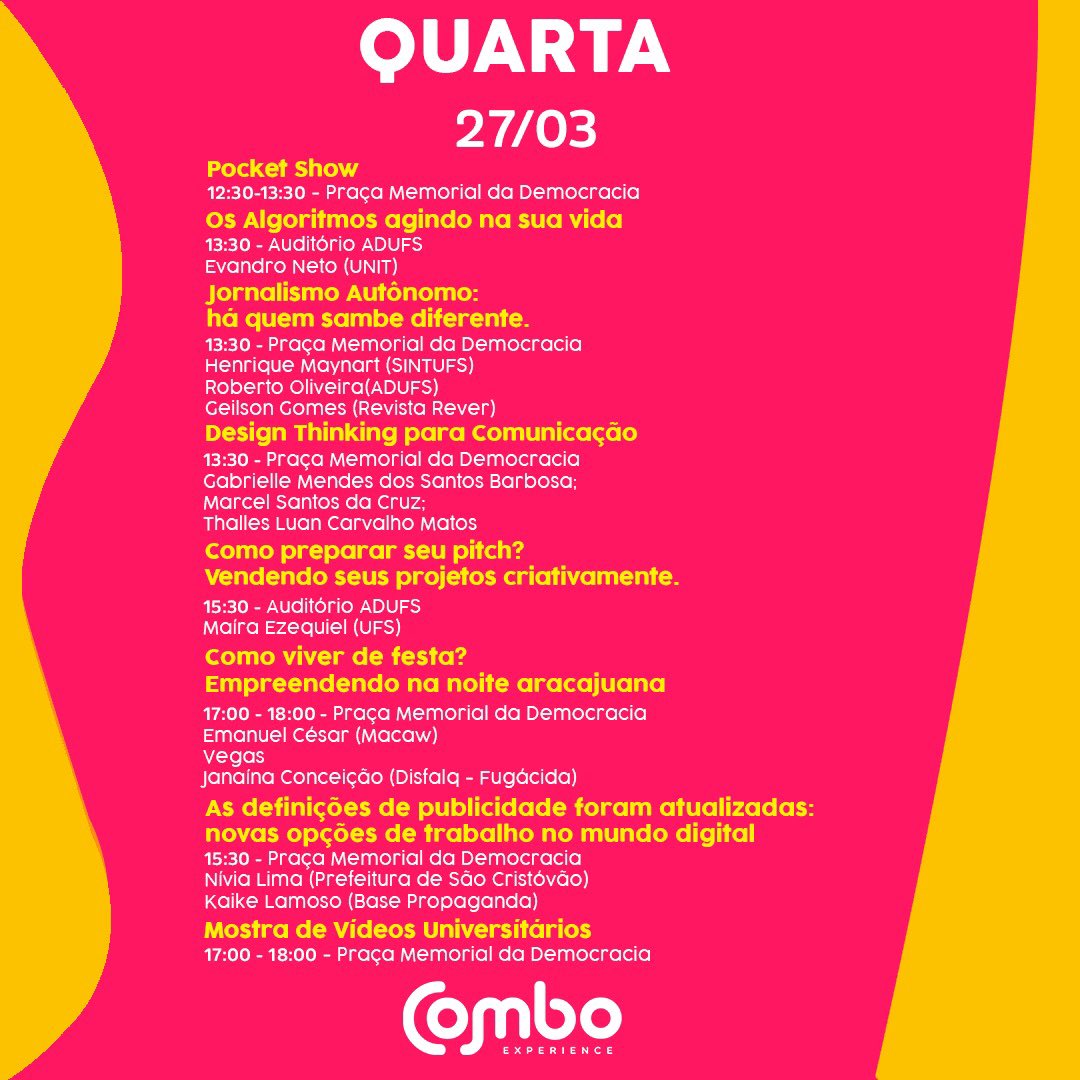 ComboExperience's tweet photo. 💗 HOJE 💗 https://t.co/G3Uq0ZICbc