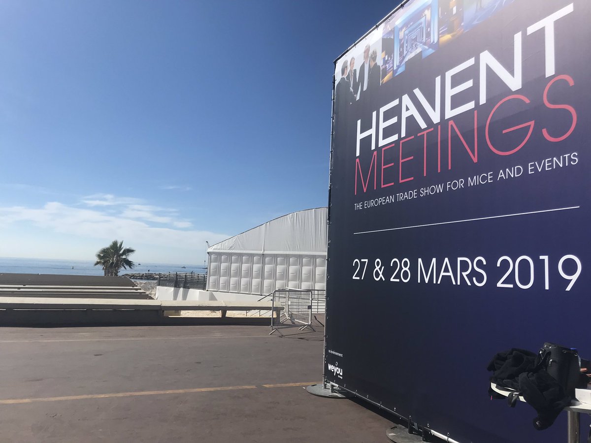 bazaille_ma's tweet photo. Heavent meetings Cannes c’est parti 😀😎🌞 @HeaventMeetings @MagicGarden https://t.co/coVR0BwFIq