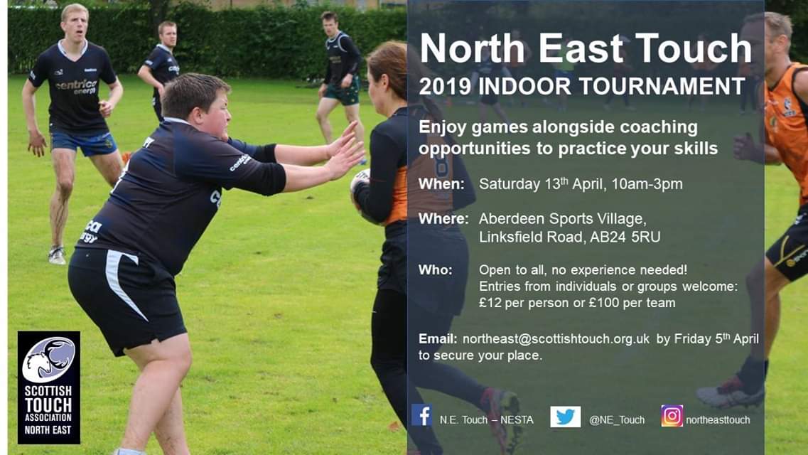 NE_Touch's tweet photo. Indoor touch rugby tournament at ASV, fancy entering a team @AUSASport? https://t.co/81l6nRFzCK
