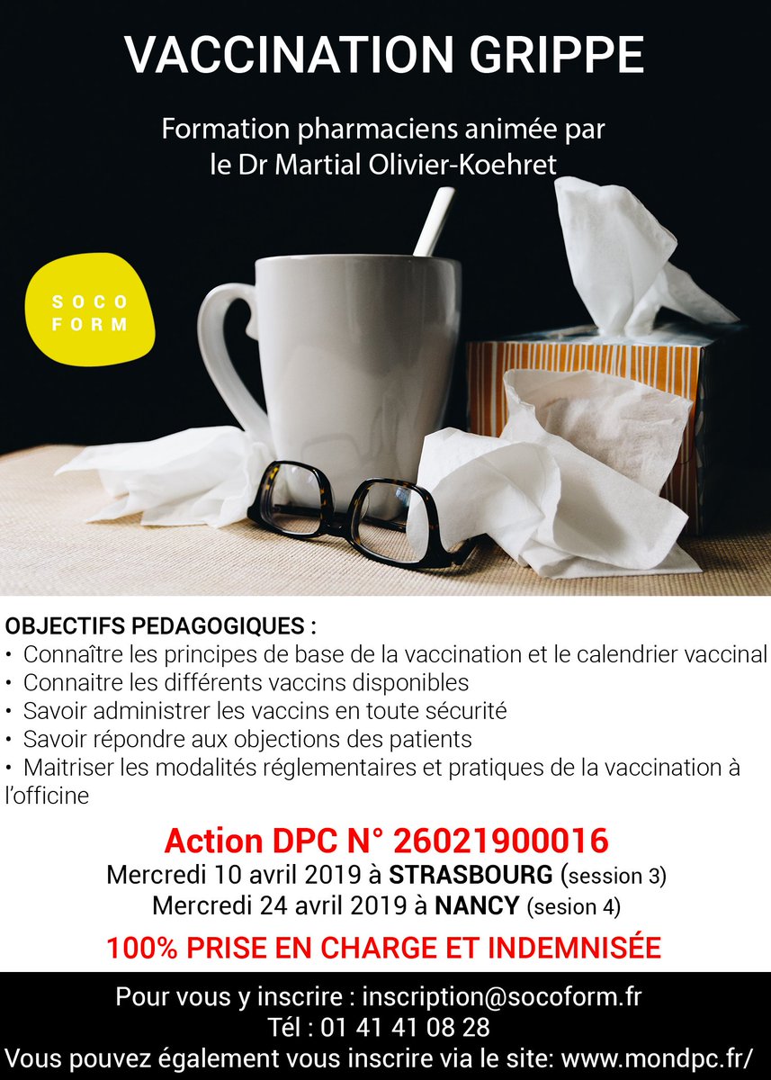 Socoform_asso's tweet photo. Formez-vous pour être prêt à temps!
!Pour vous y inscrire : inscription@socoform.fr
Tél : 01 41 41 08 28
Vous pouvez également vous inscrire via le site: https://t.co/nCtPCQ0ZoJ https://t.co/j3oQFStiwa