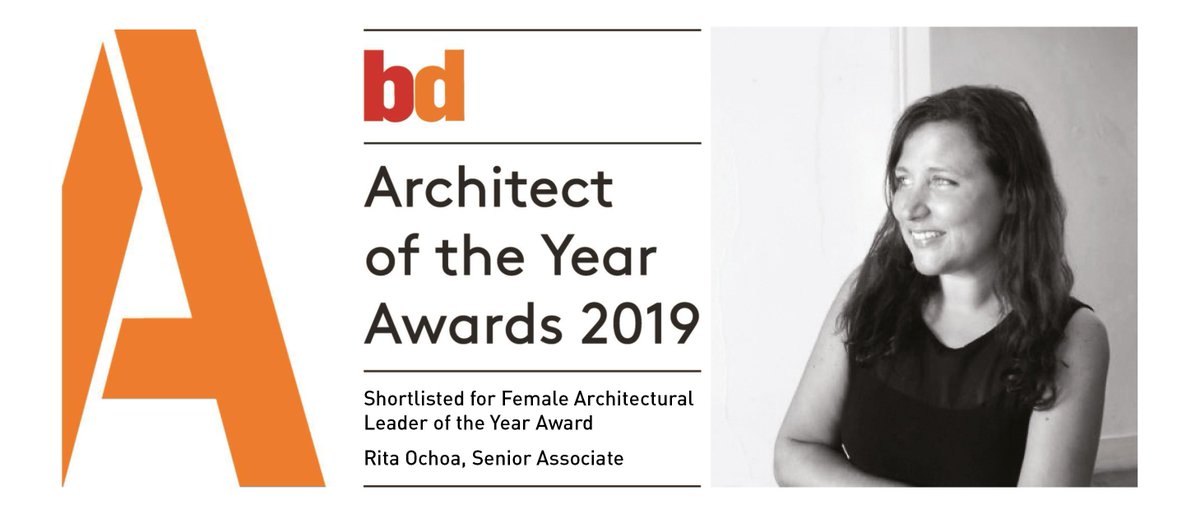 AFLArchitects's tweet photo. AFL Senior Associate Rita Ochoa has been shortlisted in BD's Female Architectural Leader of the Year Award. Massive congratulations to her and the all other finalists!

https://t.co/tmnEb9KGv9
@ayawards @BDonline #AYA2019 #FemaleLeader https://t.co/MfJQ6WfuZE