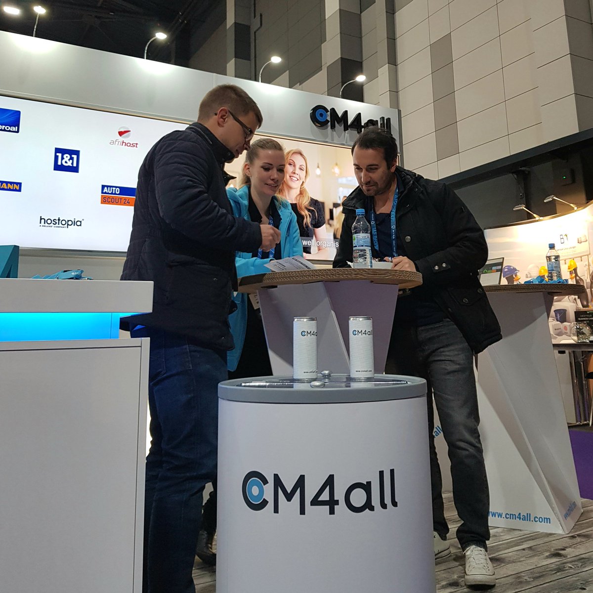 Good morning #CloudFest ! Haven't slept much last night? Drop by at booth G04 for #cm4all energy drinks! #workhardplayhard #CloudFest2019