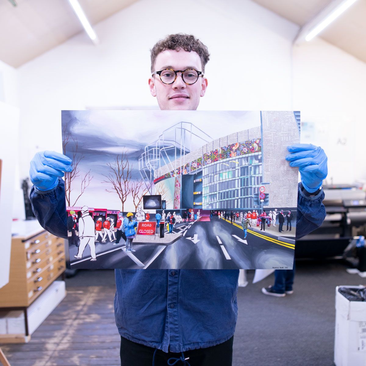 kleinimaging's tweet photo. The guys have been busy this week printing a large @mcrartprints order - rigorously on our #KleinImaging Smooth Rag 300gsm archival paper. Spot Charlie & Harrison behind two of #MichelleTaube's designs 😆
Head to https://t.co/1IJZ8jgFFV some fabulous Manchester #prints 🐝 https://t.co/H5tfP0GBkc