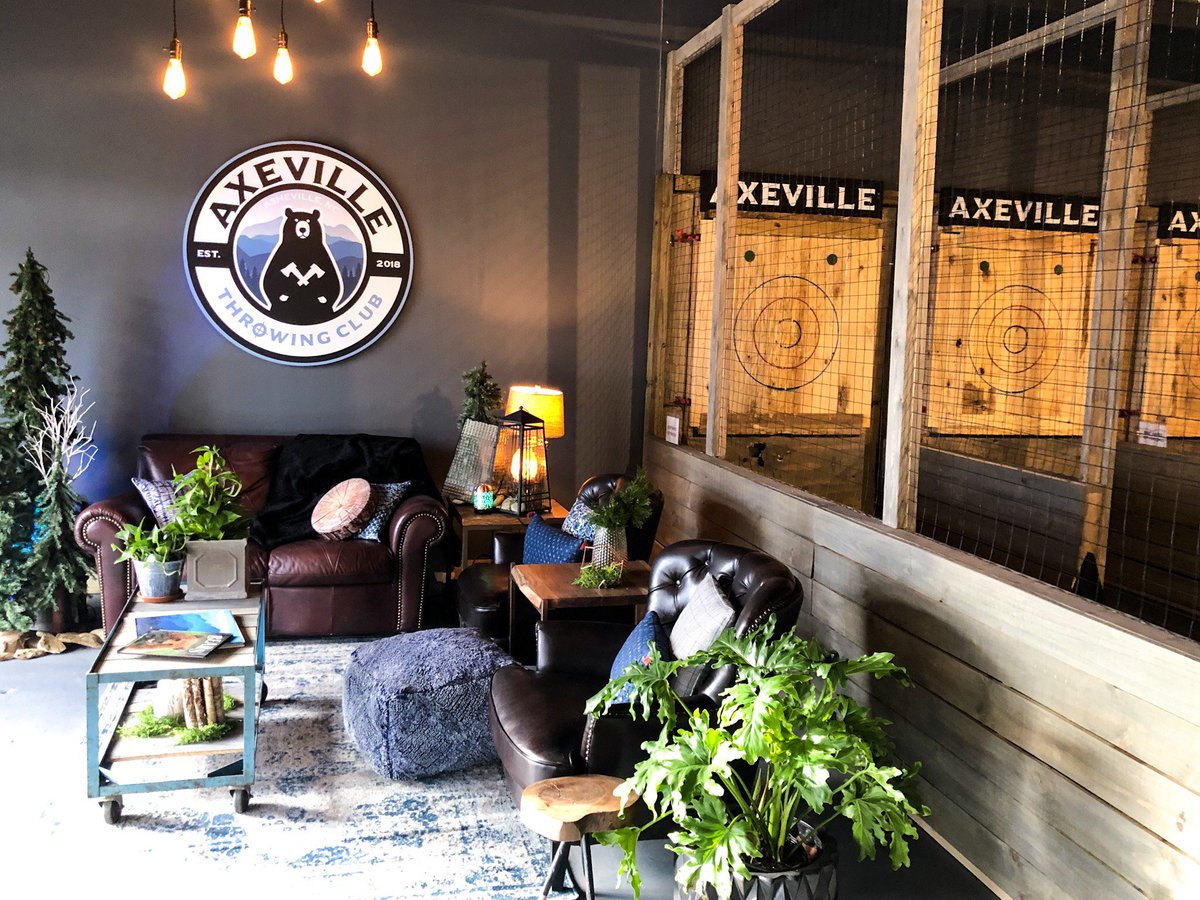 Axeville, Asheville's first axe-throwing club, is now open off Patton Ave. We tried it out so we could give you the full scoop on how to have the most axe-ellent time. - mailchi.mp/73677ccd50dd/g…