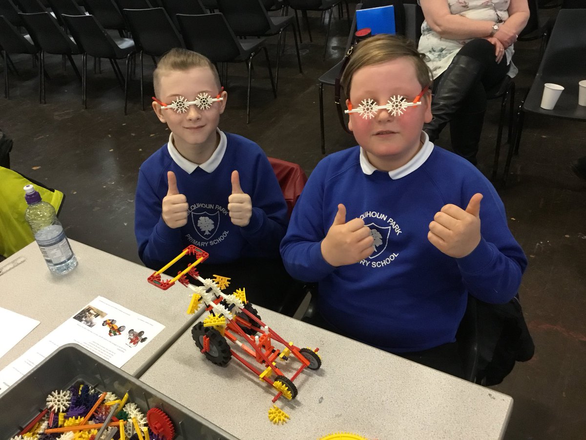 ColquhounPark's tweet photo. Well done to our P6’s who represented CPPS at the cluster K’NEX challenge last week! They displayed fantastic teamwork to design and build an award winning buggy! We’re very proud of you all👏🌟 #creatingengineers #knexchallenge #glasgowsciencefestival https://t.co/LbD0MReGqT