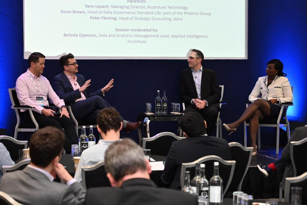 Delighted be contributing our expertise to this very topical panel on #GDPR at #CDOExchange today! Our Head of Strategic Consulting <a href="/_pfleming/">Peter Fleming</a> is here with <a href="/AccentureTech/">William Duvall</a>'s <a href="/YannLepant/">Yann Lepant</a>, <a href="/StandardLifeUK/">Standard Life UK</a>'s Kevin Brown, and <a href="/Accenture/">Accenture</a>'s Belinda Djamson.

Photo credits: <a href="/CDO_Afo/">Afolabi Opedare</a>