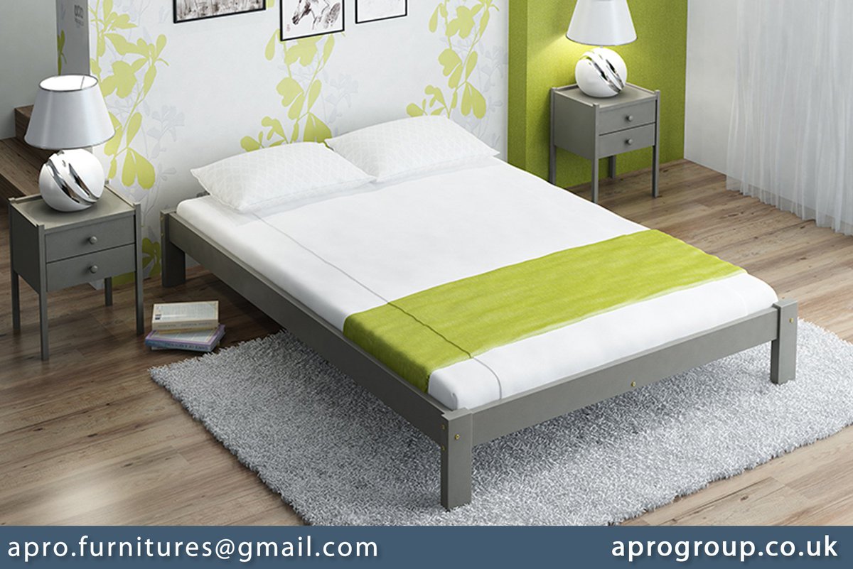 pinefurnitures's tweet image. ✔ Bed frame without headboard is a great solution for small or irregular shape rooms. It also looks simple and elegant, which makes it very modern piece of furniture: aprogroup.co.uk/wooden-beds/18…

#smalldouble #greybed #solidwood #bedroom #furniture