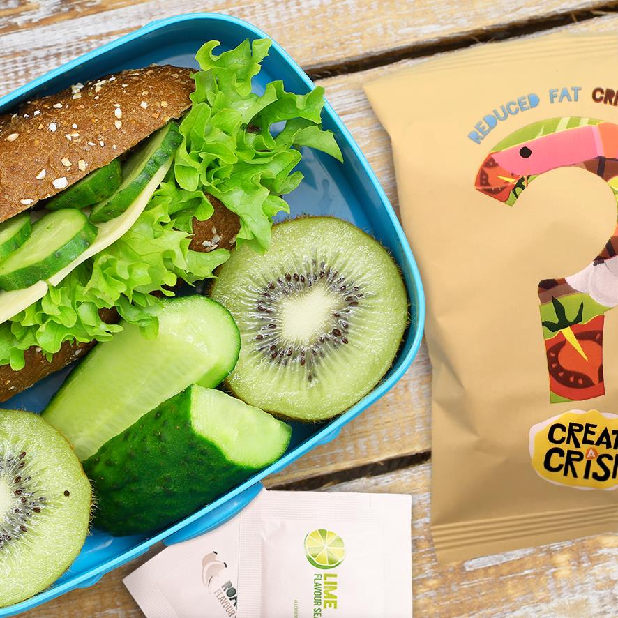 Cucumber, lettuce, kiwi...

And a delish combo of Roast Garlic and Lime Create-A-Crisp.

#WednesdayWisdom #Crisps