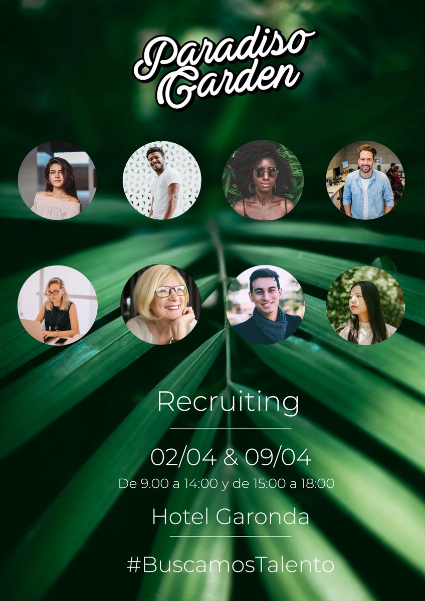 Paradiso Garden abre sus puertas para todas aquellas personas de espíritu joven y dinámico que estén buscando trabajo para esta temporada 2019 en Mallorca.

¿Sabéis eso que dicen que si te gusta tu trabajo no tendrás que volver a trabajar nunca?