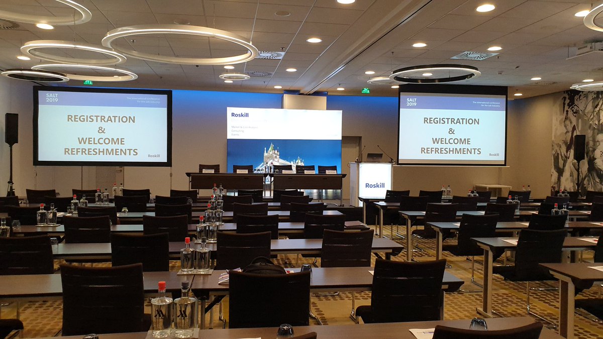 Roskill_Thomas's tweet image. Day 2: Session 1 of @Roskill_Info #SALT2019 Papers from #titansalt #KUtec @KomatsuMining #globeconveyorsystems #RoskillSalt