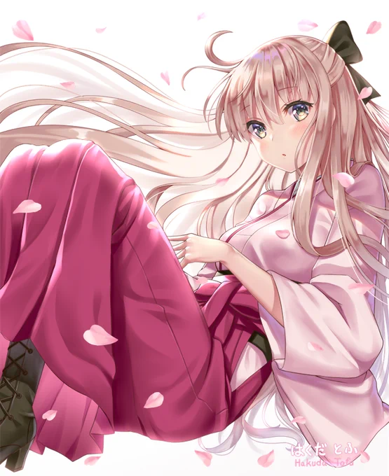 『桜の花びらと髪を伸ばした沖田さん』を描きました?
#FGO #さくらの日 
