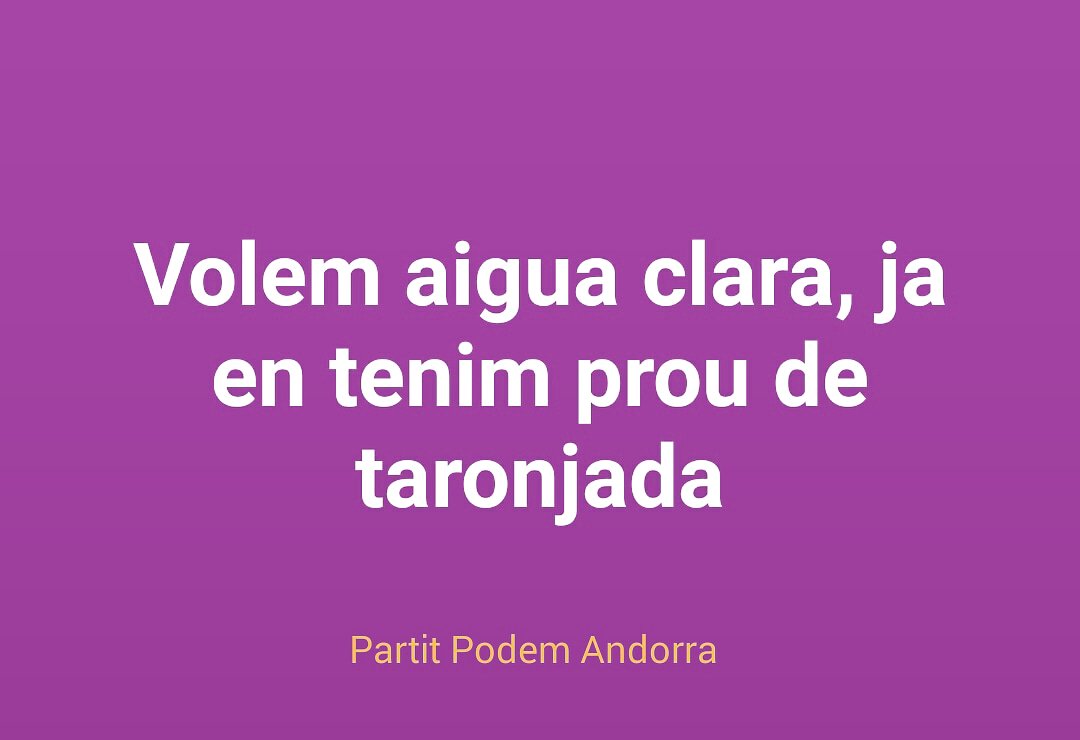 PodemAndorra's tweet photo. Eleccions del 7 d'abril, ara toca passar pàgina del malson de la formació taronja, ara és l'hora de la gent !! https://t.co/lsF4HcMuxE