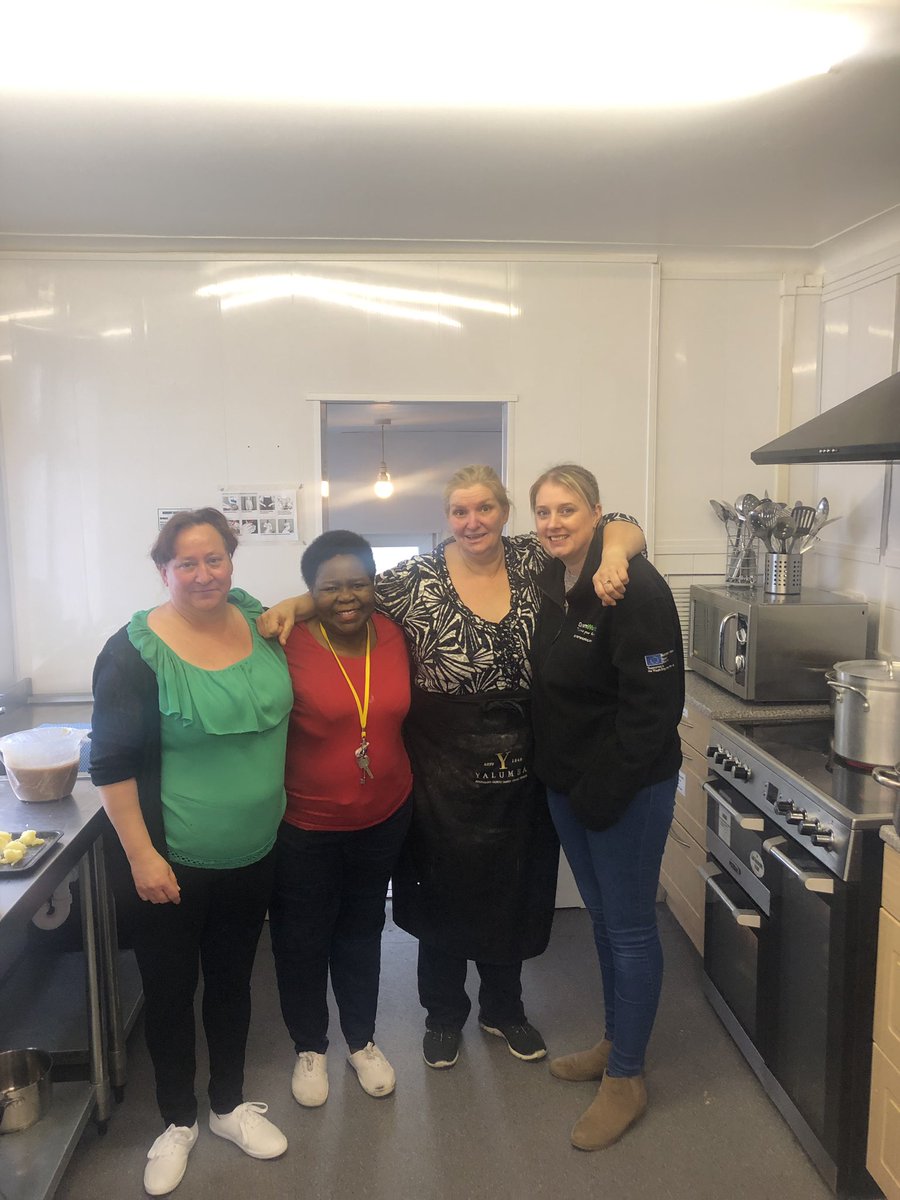 TonyTeam66's tweet photo. Our Fantastic kitchen volunteers and our older person project worker busy this morning preapraing for our luncheon club ! Why not pop down for a spot of lunch 😜 https://t.co/M7bAgXPxHM