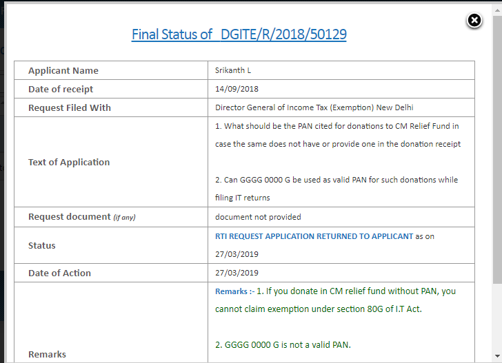 logic's tweet photo. #CashlessConsumer #RTI #DisasterPayments
If you had donated to #NagalandFloodRelief , as per @IncomeTaxIndia you *CANNOT* seek exemption as they did not quote any PAN. cc @abhish18 @BipinSingh
Lot of CMRF don't have PAN, be warned of fake IT exemptions https://t.co/a8y8PZ6ank https://t.co/nnuNp9Qzlu
