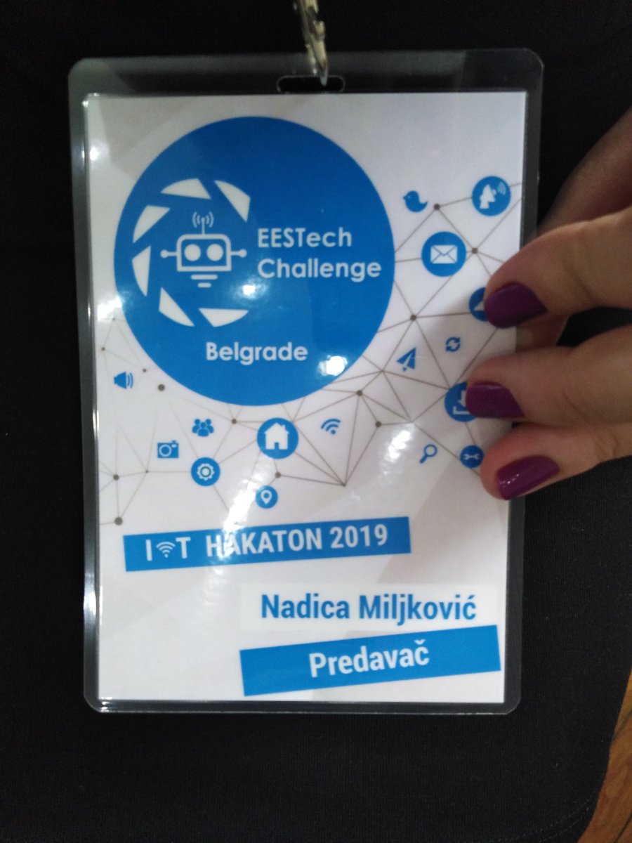 NadicaSm's tweet photo. Prezentacija na temu IoT i električnih merenja za #EESTechChallenge u Beogradu @EESTEC je dostupna online https://t.co/qED72BzZVS https://t.co/nwH5k5opI6