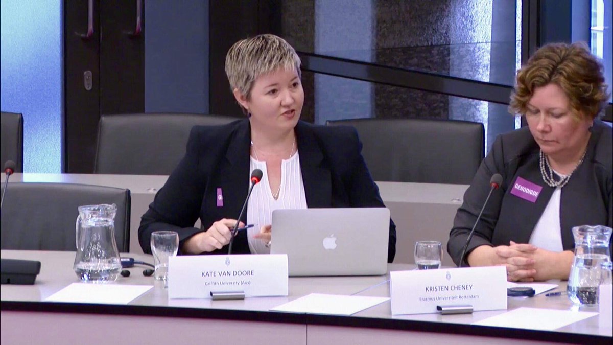 katevandoore's tweet photo. A privilege to appear at the Dutch Parliamentary Roundtable on Orphanage Tourism today to call on the NL government to act on this important issue! @GriffLawSchool @LawFutures @NoOrphanagesAU @RO_global @BCNNL @savechildrenaus @Stahili @fmnsays @UBSoptimus @HopeandHomes @lumos https://t.co/B29dtMhTwA
