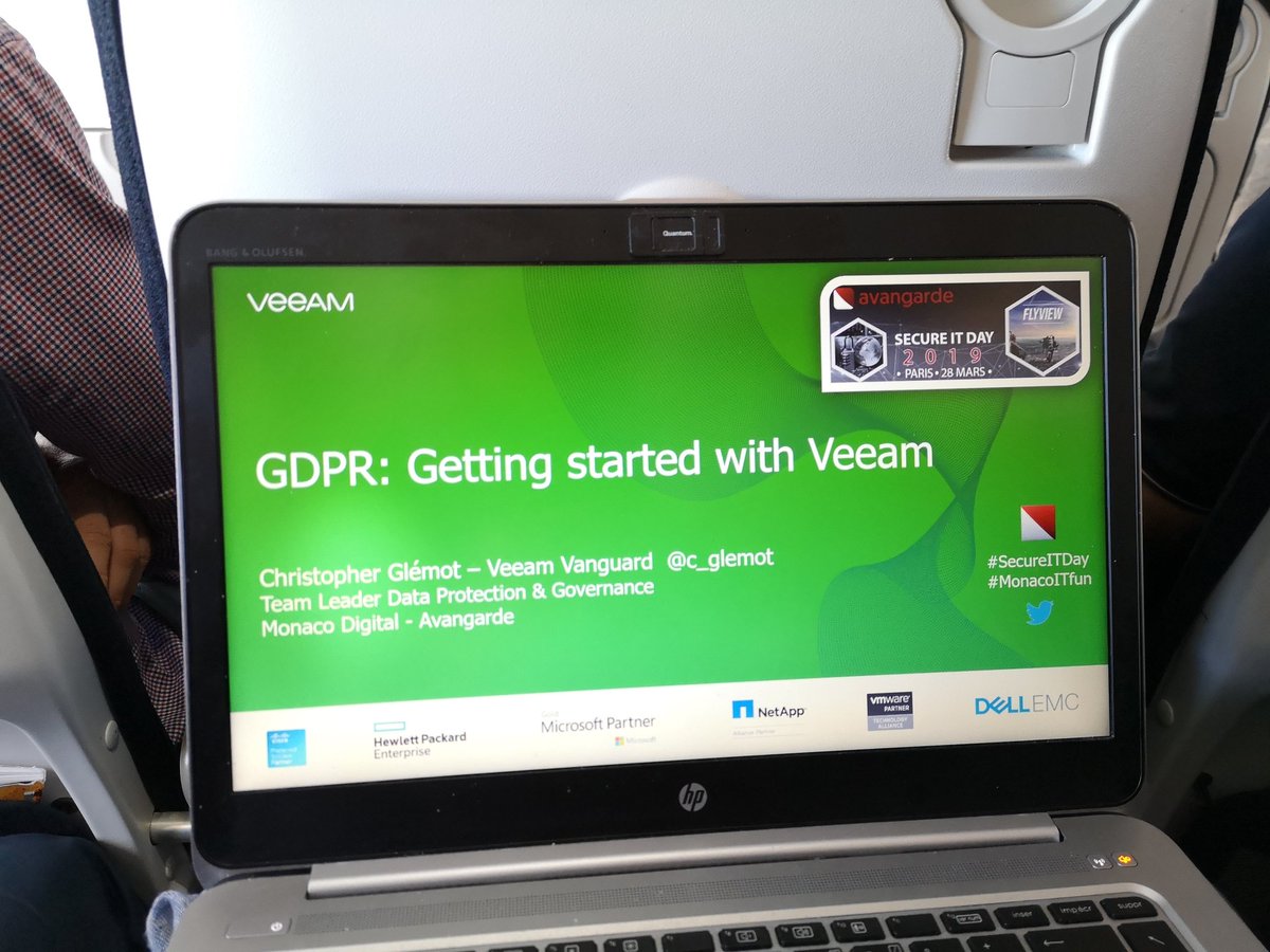 c_glemot's tweet photo. Warm up in the #Cloud, #Veeam & #GDPR session tomorrow at #SecureITDay 2019 in Paris! #DreamTeam #MonacoDigital #MonacoITfun #VeeamVanguard @Veeam_Fr https://t.co/ifNBYfHclv