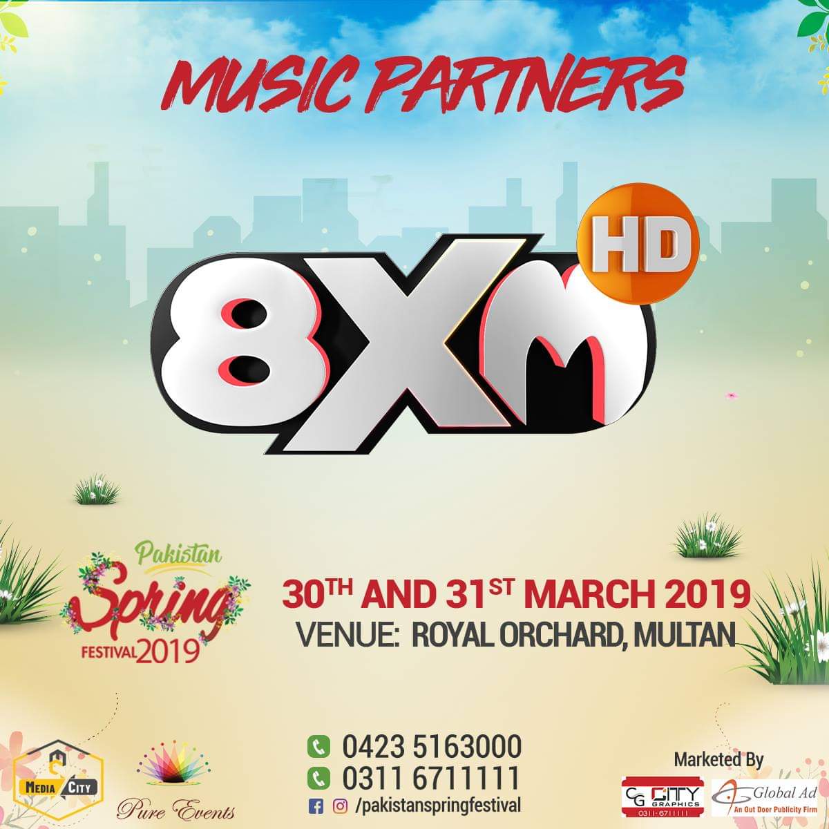 pakspringfest's tweet photo. Proud to announce #8xm as our TV Partners!
Join us on the 30th and 31st #March 2019 at Royal Orchard, #Multan for an event showcasing the #Culture, #Music and #Food of #Pakistan
Buy tickets online through #eTicketing!
https://t.co/aDzaYMGVBN https://t.co/W5HXXq5HsY