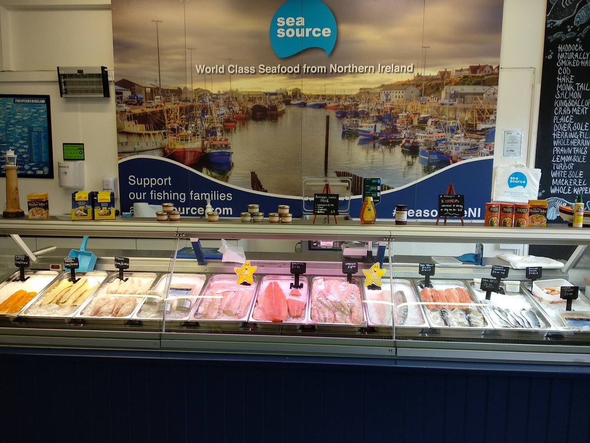 SeaSourceNI's tweet photo. The boat is out the fish are in - if you are looking for juicy fresh fish Sea Source Seafood shop is the place for you! Open all day today until 6pm @anifpo #wildcaughtwednesdays #freshfish #fishfulthinking #allthefish https://t.co/hFikdI1SsY