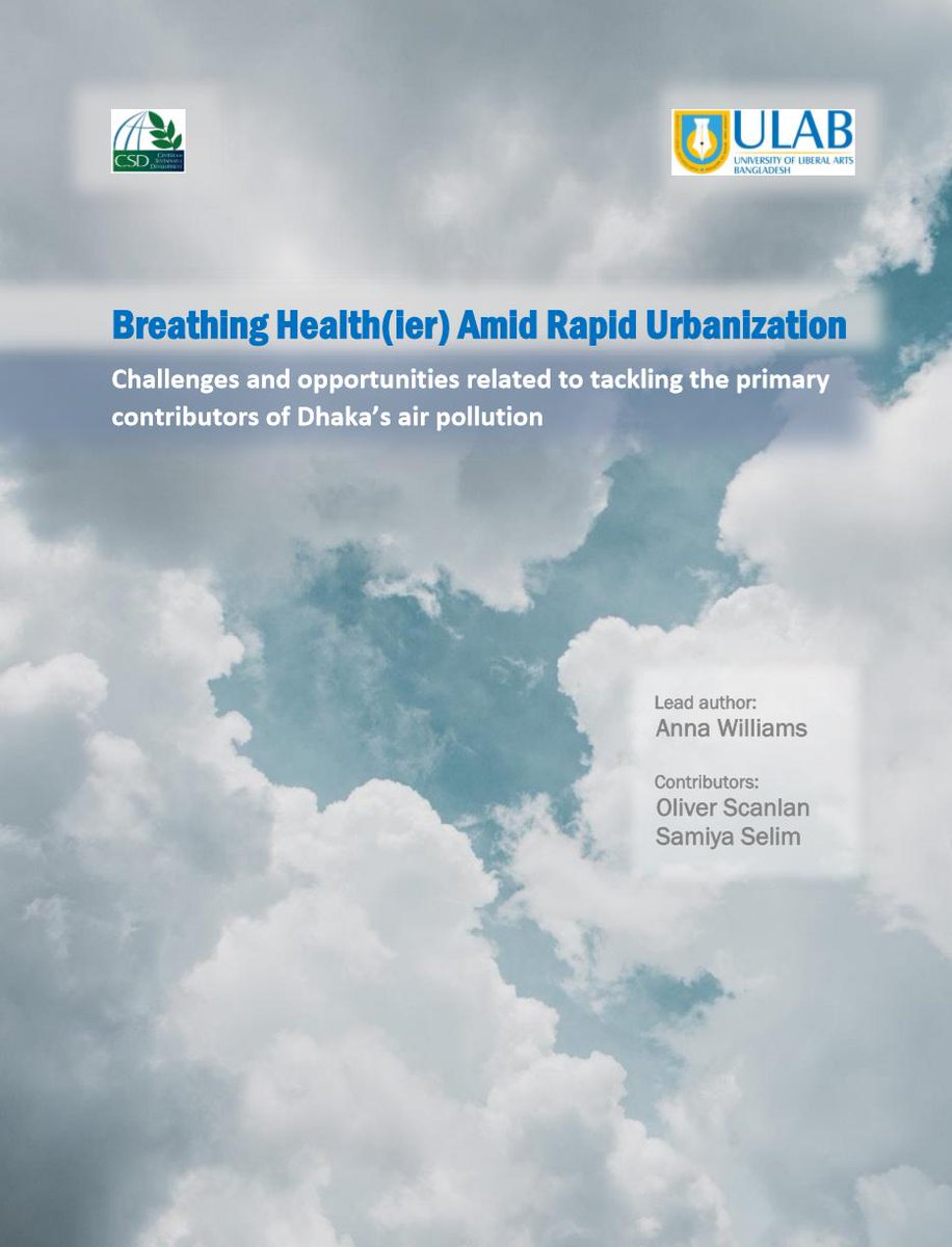 DYK that 76% of Bangladeshis would live 3-5 years longer if we didn't breathe polluted air⁉️ #Dhaka's #AirPollution caused by brick kilns dust & vehicle emissions
More about causes, effects and solutions ➡️bit.ly/2OrWY6C 
😷🌫️🚗🚘💬🇧🇩
@CCACoalition 
@BreatheLife2030