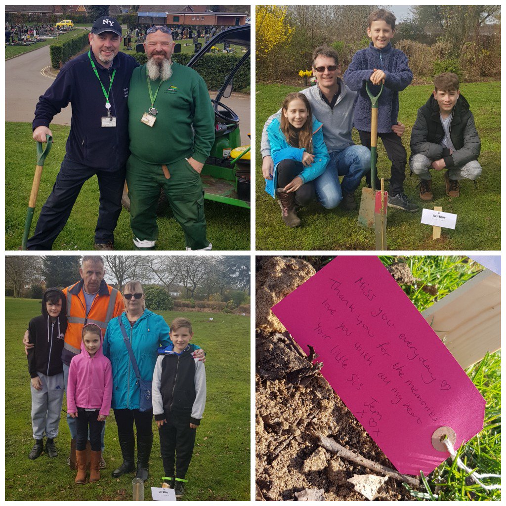 Thanks to Scunthorpe Crematorium for allowing us to plant trees in memory of our loved ones #idigtrees #Scunthorpe #bereavement #youngpeople