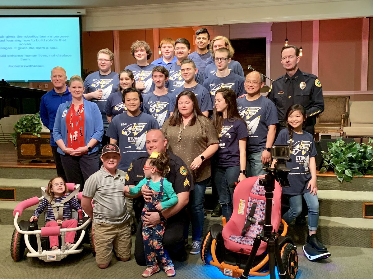 alexcua's tweet photo. Surprise! Kessley got her PowerWheels today! Full car seat retrofit, sky blue ground effects, normal, insane and ludicrous modes plus an onboard supercharger! 😂 I hope Kessley enjoys it!#serviceaboveself #roboticswithasoul #CCSDFam #cerebralpalsy #etowahinteract https://t.co/ZovDc3hR7s