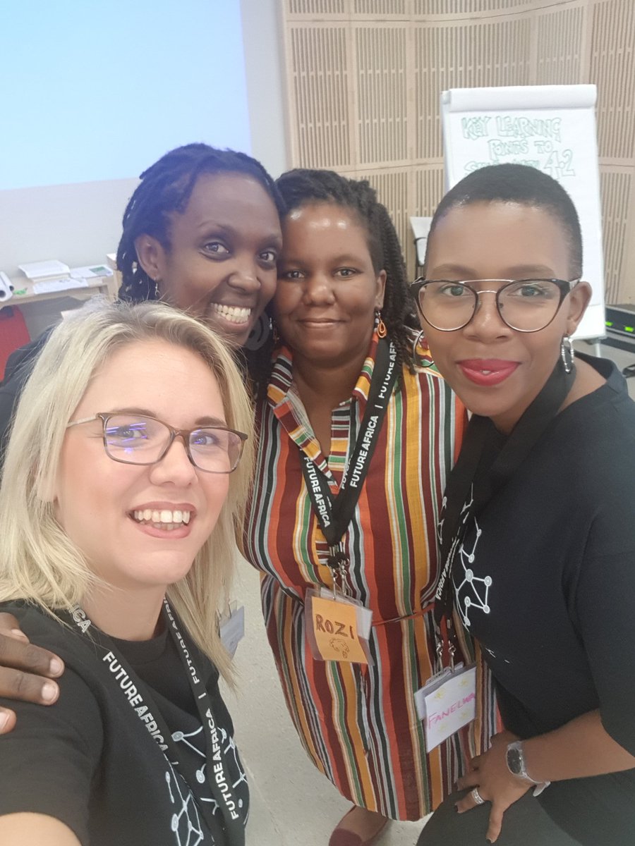 RoulaILotz's tweet photo. Inspiring ladies, thanks for the insights and support! @AfricaSLP @FutureAfricaUP #ASLP2019 #ImagineFutureAfrica https://t.co/7f8DLL848N