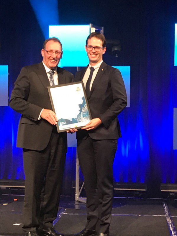 Huge congratulations to Elliot Alfirevich who just won the Most Client Focused Consulting Engineer category at the Beaton #clientchoiceawards @woodandgrieve #StantecProud #Elliot