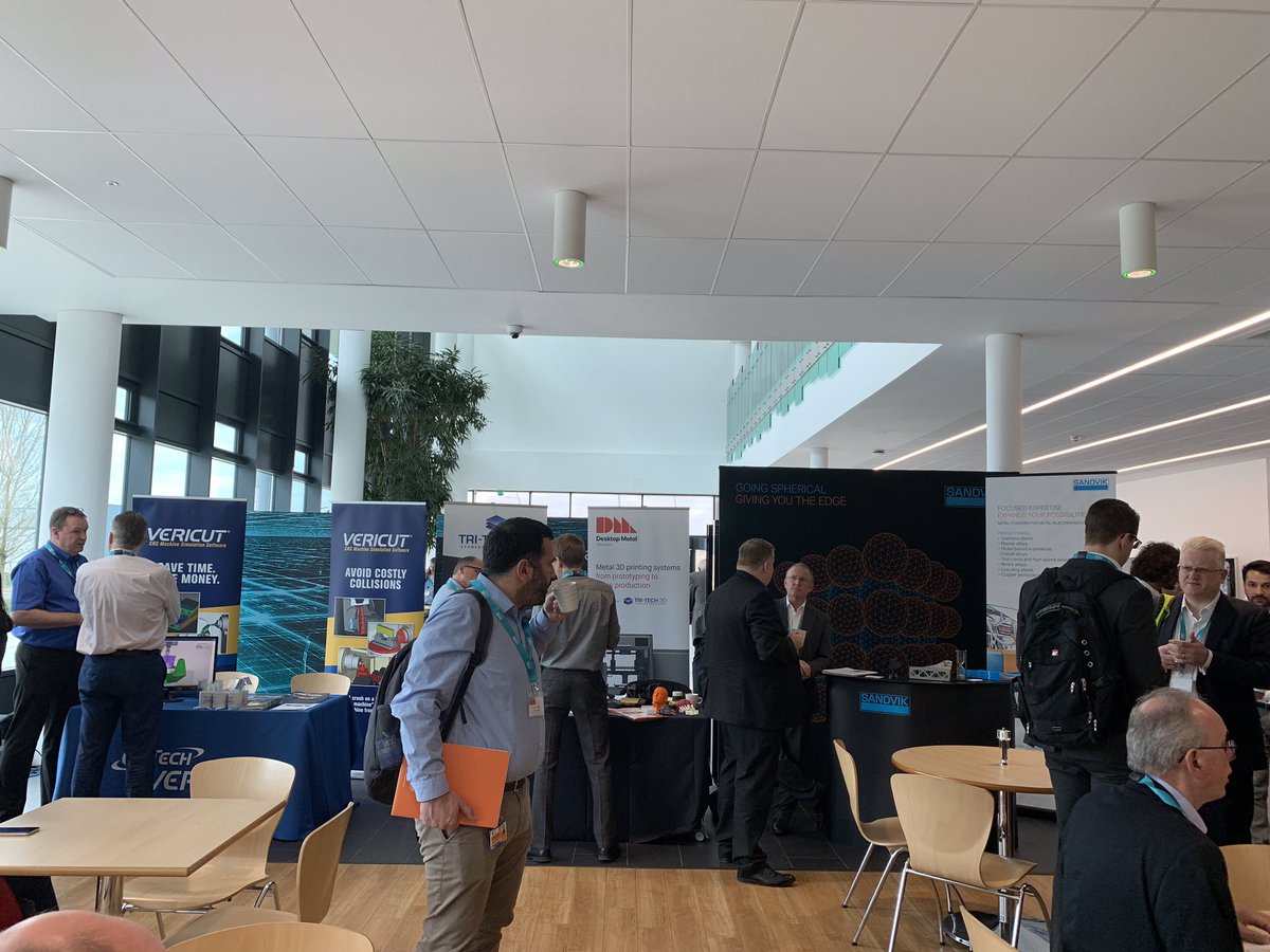 the_MTC_org's tweet photo. Are you attending the #MasteringAM day? Visit stands from Sandvik, @TriTech3D, @VERICUT_CGTech, RPS, @thermofisher and WintWire https://t.co/ql2XSUhuR9