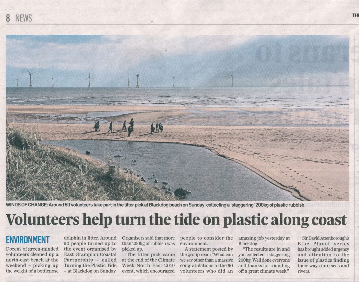 More than 200kg rubbish picked up - not bad for a Sunday morning! Well done everyone involved. #BlackdogBeachClean #ClimateWeekNorthEast2019 #CWNE19 @TurnPlasticTide <a href="/sff_uk/">SFF</a>