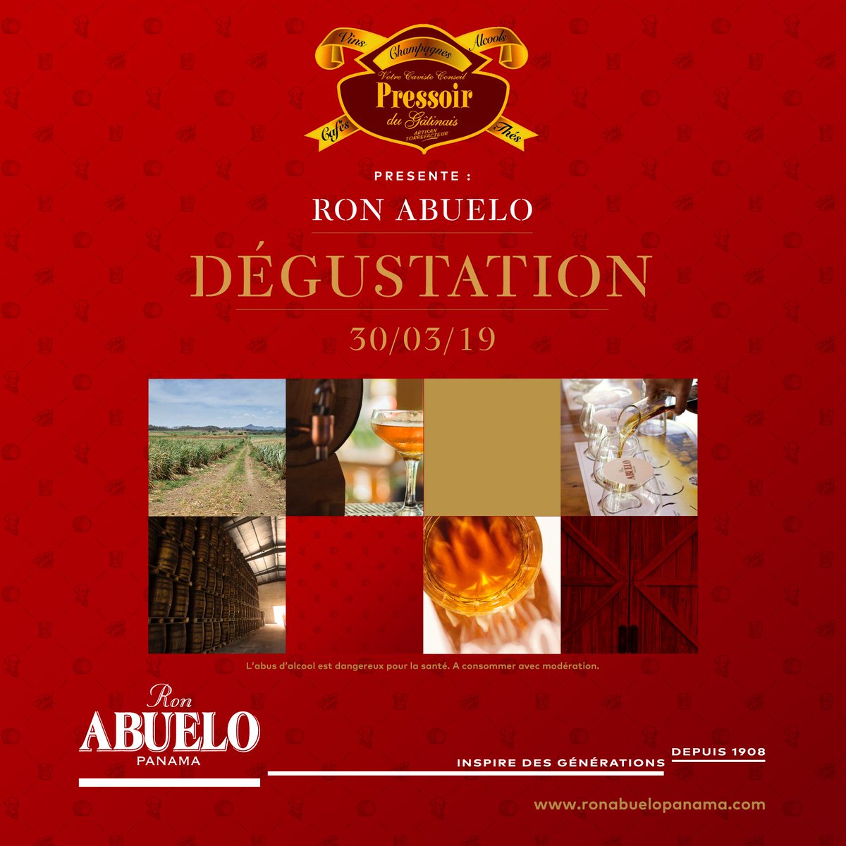 🥃 EVENEMENT 🥃

Envie de découverte ? Retrouvez <a href="/HSLHedi/">hedi berkaoui</a> au
Salon des Rhums ce Samedi 30 Mars au Pressoir du Gâtinais à Montargis pour une dégustation de vos Ron Abuelo préférés ! 😃 Par ici : bit.ly/2FpYYrG