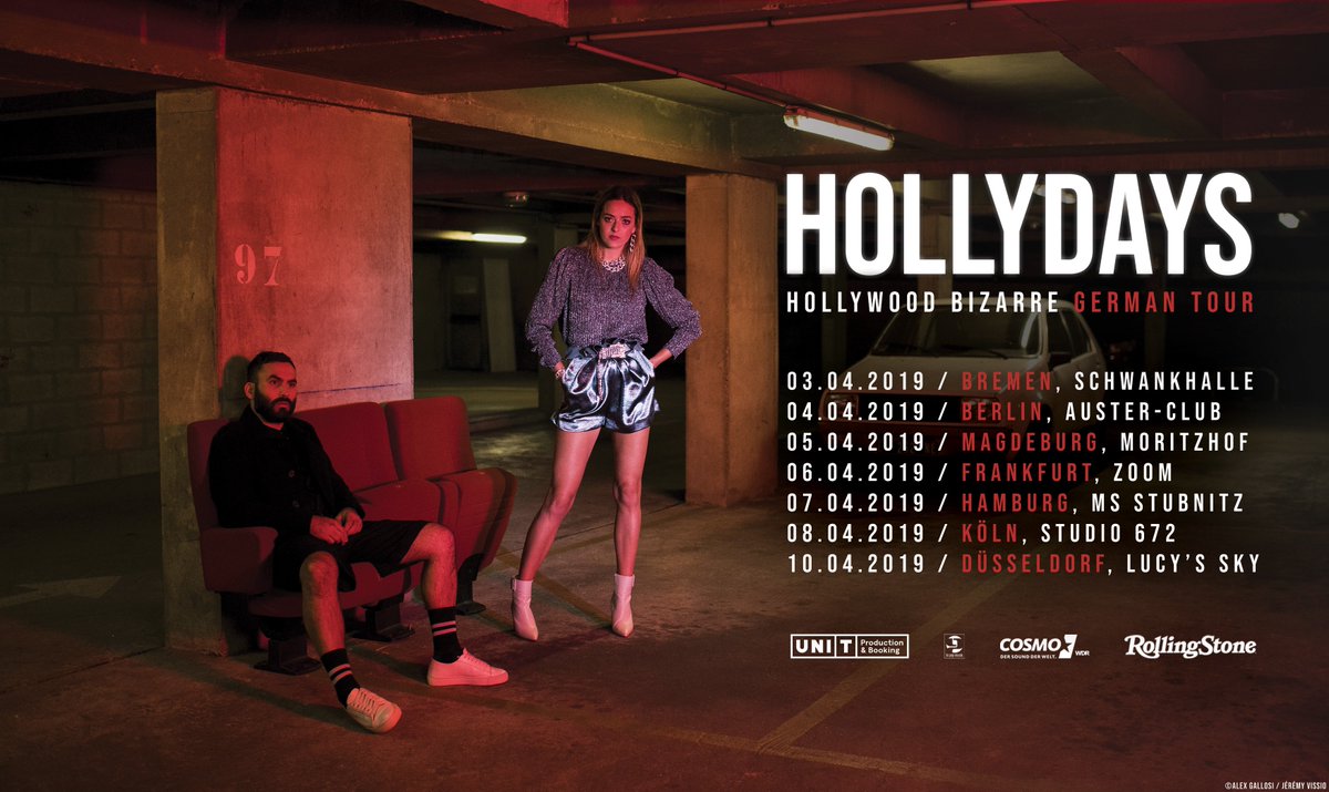 🇩🇪 Hallo Deutschland, we are very excited that our german tour starts on April the 3rd and we have an additional show in Düsseldorf, we can’t wait to meet you ! 🤩🔥 #bisous poke @lepopmusik <a href="/UniTproduction/">H Unit Production</a> 🎫 Full list of shows and tickets : hollydays.fr/concerts