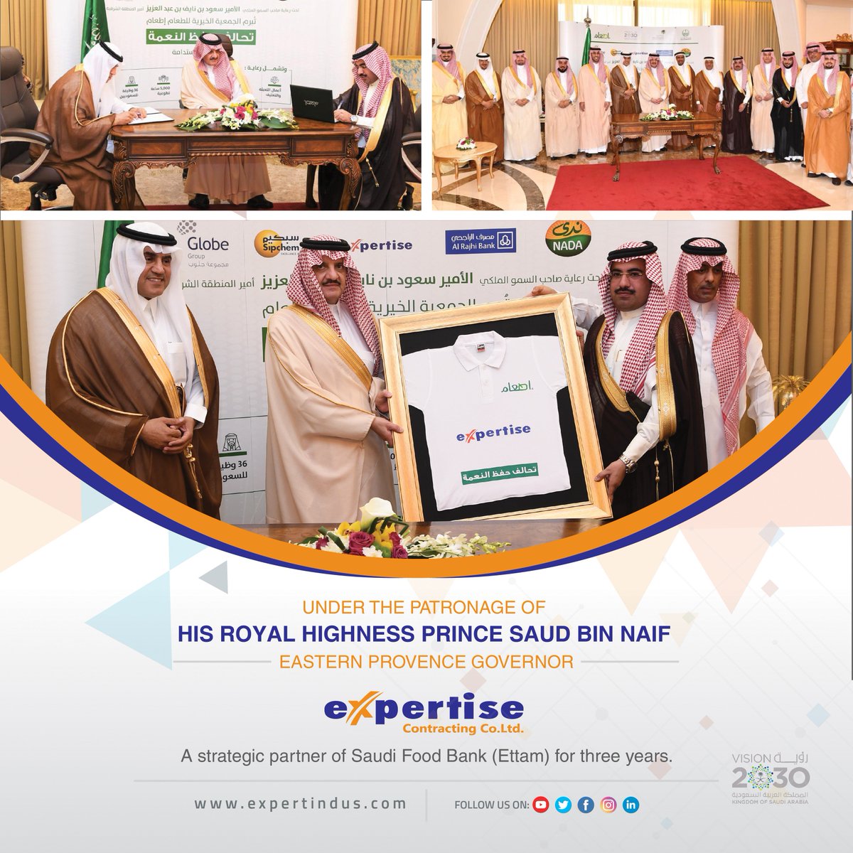 #Expertise #saudifoodbank #etaam #princesaudbinnaif #eastern #provence #governor #Expertisecontracting #expertindus #jubail #yanbu #jazan #Riyadh #corporatebusiness #business #turaif #industrial #Dubai #Bahrain #Kuwait #SaudiArabia #contracting #multinational #unity