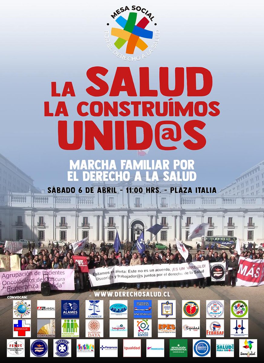 mesasocialsalud's tweet photo. El 6 de abril #yomarchoporlasalud #saludnuestroderecho https://t.co/gEpacXohx0