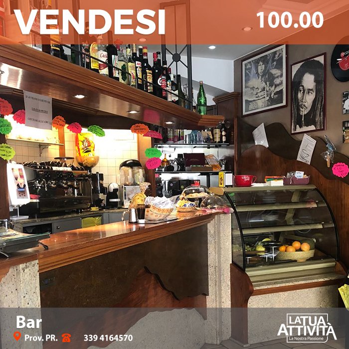 LaTuaAttivita's tweet photo. Bellissimo #bar #centrale in #vendita attivo come #caffetteria #paninoteca #tavolafredda #cocktailbar! Dotato #attrezzature #arredi #plateatico #parcheggio, #parma #provincia! #VPR135 https://t.co/6GtIpnHRSY