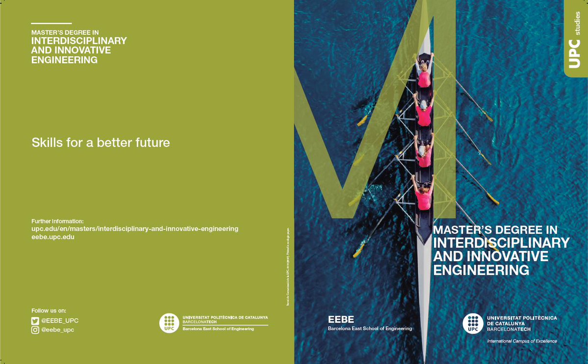 EEBE_UPC's tweet photo. 📢Do U want to know about the Master's degree of Interdisciplinary and Innovative Engineering of the @EEBE_UPC @la_UPC? 🏃You have a new opportunity! Come to #EEBE to the Master's March briefing! #Teamwork #SmartEngineering #EthicalProgress #Interdisciplinarity #Startups https://t.co/p1WHWYCAyH