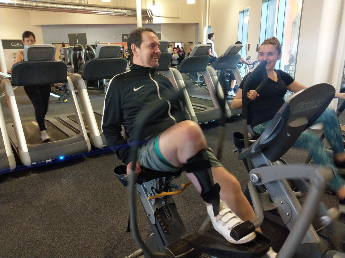 EnrychBucks's tweet photo. We had a great time in the gym last night @wycombelc with Paul and Lauren, Paul worked so hard getting his arm and leg mobilised. Thanks Lauren for all your support! https://t.co/dlOPGLPYsF