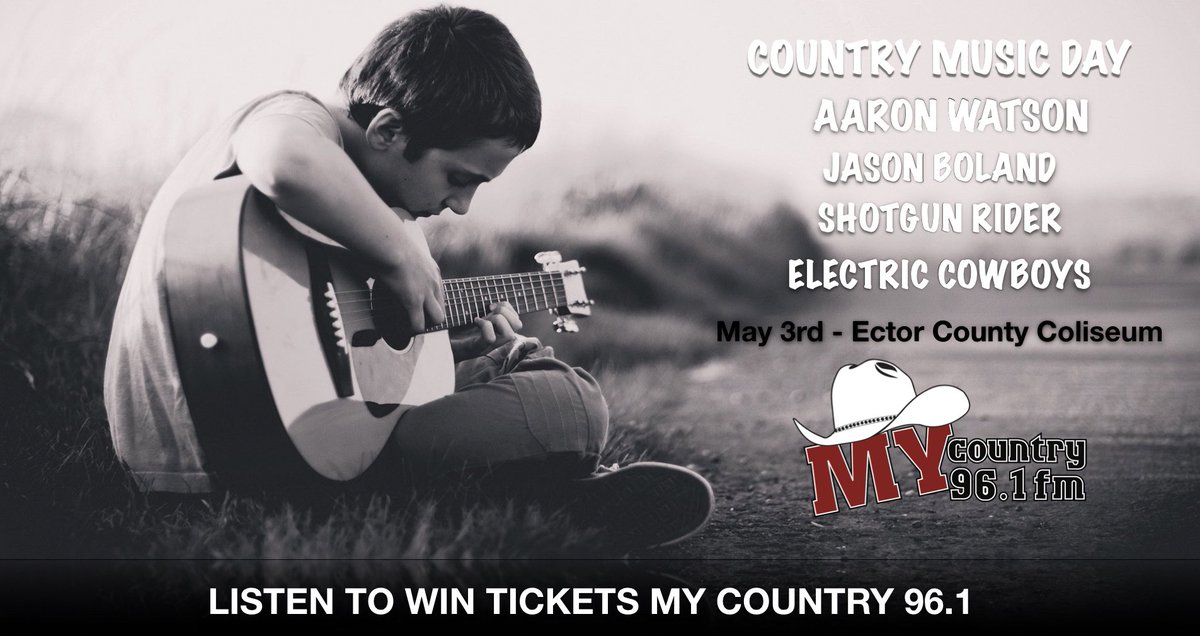 fiestaWtx's tweet image. Listen and Win Aaron Watson Tickets all week only on My Country 96.1