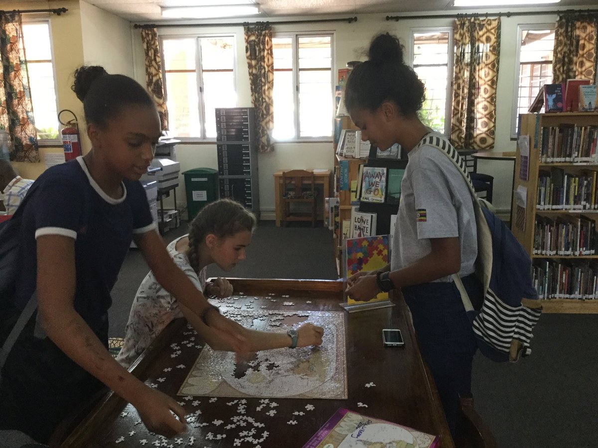 AISLSecLib's tweet photo. Community puzzles are a fun way to connect &amp; refocus. They also give #IBDP Ss a much-needed brain break! #Mindfulness #problemsolving @aislseclib ⁦@AISLusaka⁩ ⁦@pottsology⁩ https://t.co/N59sDYFvOu