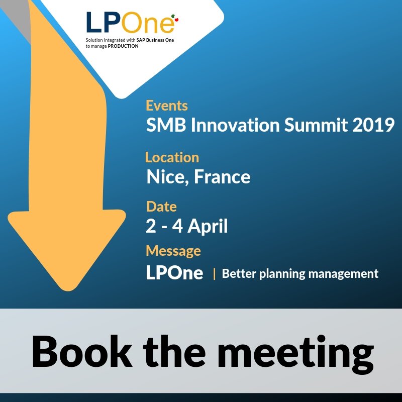 #SMBInnovation2019: next week we are in Nice! Grow your customers' business with our solution integrated to #SAPBusinessOne. Book the meeting with our team informeticons.com/en/informetica…  #LPOne #SAPPartners #innovation #ERP