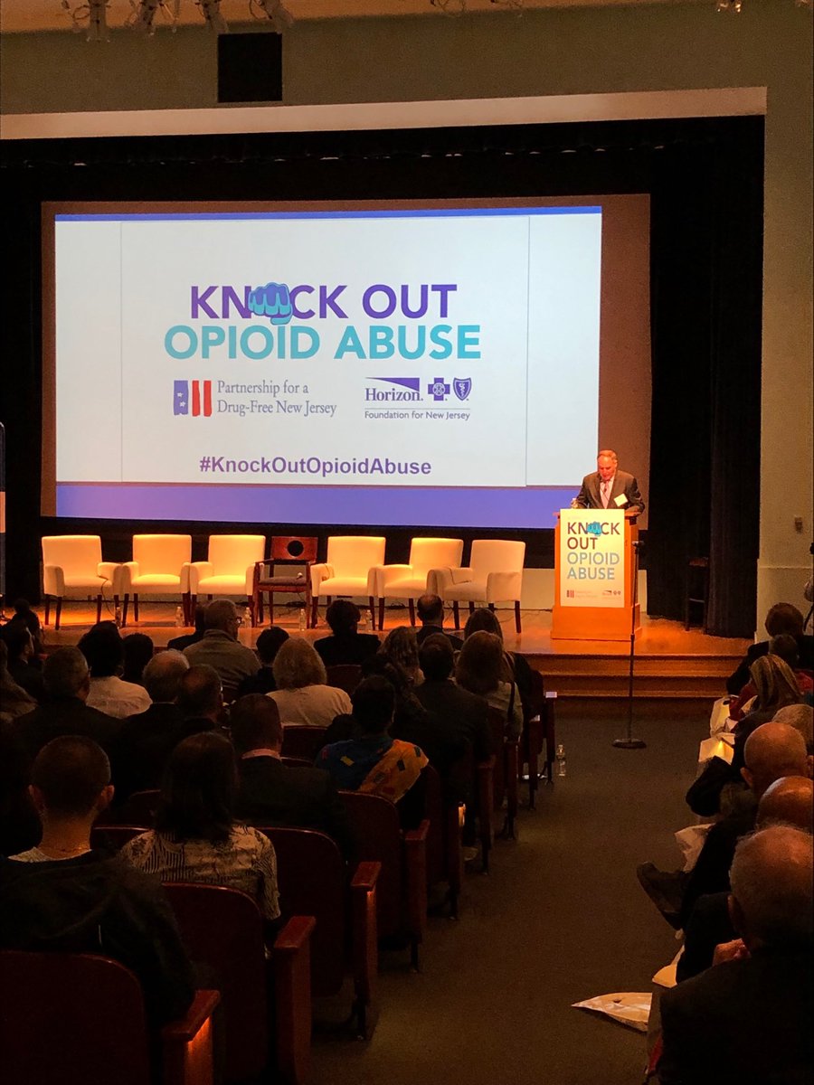 Angelo Valente of the Partnership for a Drug-Free New Jersey and the Horizon Foundation for New Jersey welcome national leaders to the Knock Out Opioid Abuse Summit in Newark. #KnockOutOpioidAbuse #PDFNJ ⁦<a href="/HZNFoundation/">Horizon Foundation</a>⁩ ⁦<a href="/HorizonBCBSNJ/">Horizon BCBSNJ</a>⁩