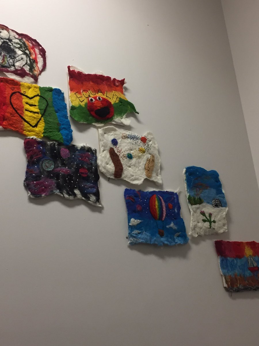 ClaregalwayColl's tweet photo. Our TY #creativeengagement @NAPD_CE #felting project is taking shape Thank you Ms Gibbons #textiles https://t.co/JjH8DmnOox