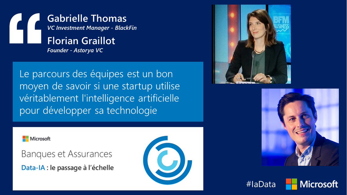Microsoft experiences Business (@experiencesbiz) on Twitter photo Florian Graillot (<a href="/FGraillot/">Florian Graillot</a>) insiste sur l'importance des équipes dans le monde des start-up et des VCs
#IaData #GuerreDesTalents #Banque #Assurance Florian Graillot (<a href="/FGraillot/">Florian Graillot</a>) insiste sur l'importance des équipes dans le monde des start-up et des VCs
#IaData #GuerreDesTalents #Banque #Assurance