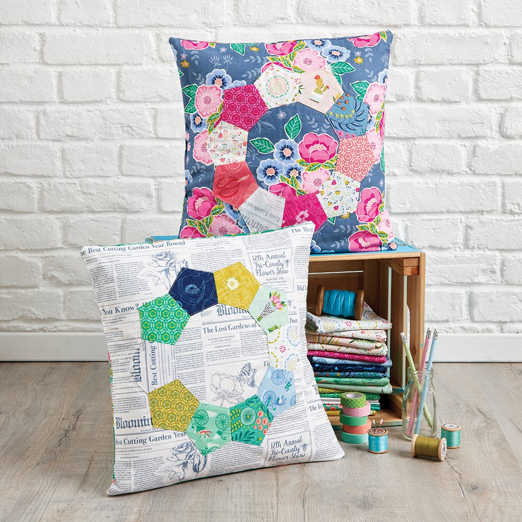 <a href="/WorldCraftWeek/">World Craft Week</a> is here &amp; the theme is mindful making. Find out how to sew these EPP cushions in the free #worldcraftweek project book at worldcraftweek.com #makeitmindful