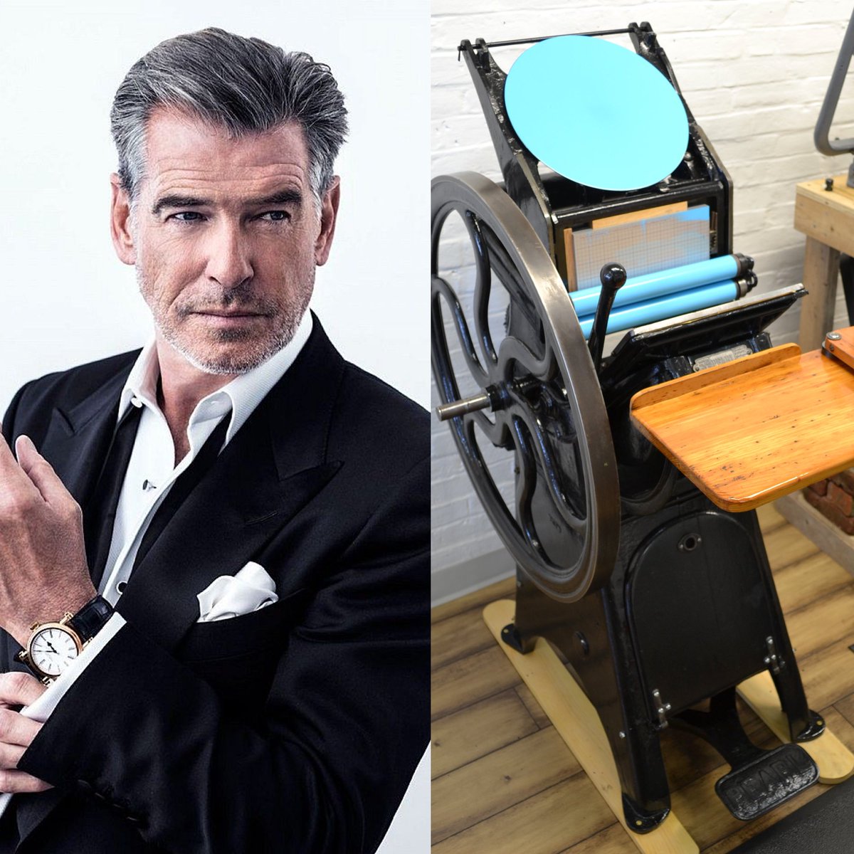 inkwelloriginal's tweet photo. TWENTY-SEVEN / ANYTHING GOES: A fun story/coincidence that occured back in July 2011. Just after Dan had put Izzy back together (see day 7, less glam side from 3/7/19), the actor #PierceBrosnan was shopping in the store and inquired... https://t.co/wNa1R90DzU #MarchMeetTheMaker https://t.co/oEu6dUtgB1