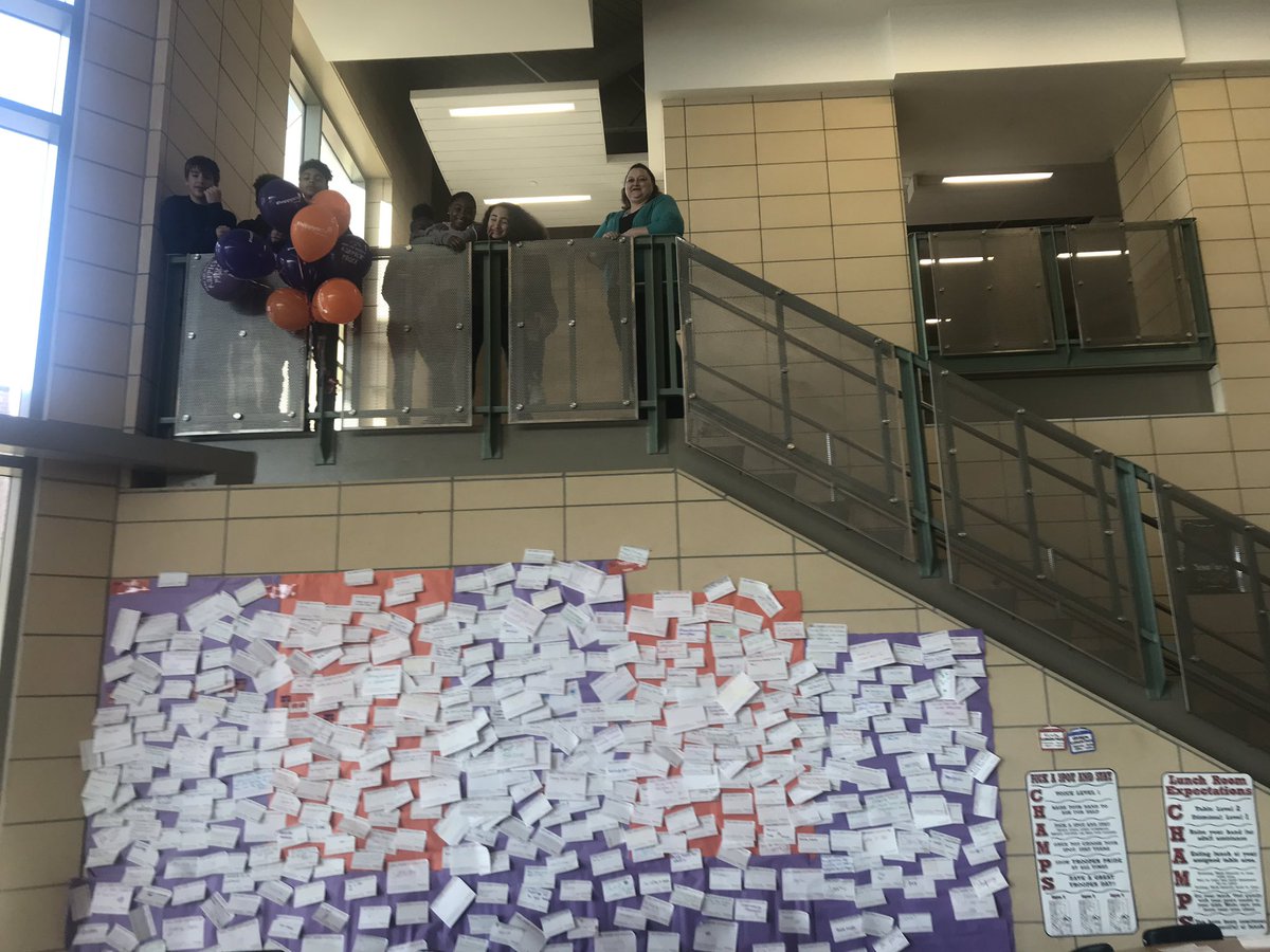 amronnebaum's tweet photo. FRMS JAG classes gets everyone to share how they spread happiness last week for international day of happiness! #jag #frmstroopers https://t.co/12HeyXHcVp