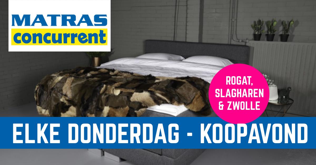 🛒 Elke donderdag hebben wij een koopavond in al onze winkels!

Kijk op matrasconcurrent.nl/winkels/ voor meer informatie.