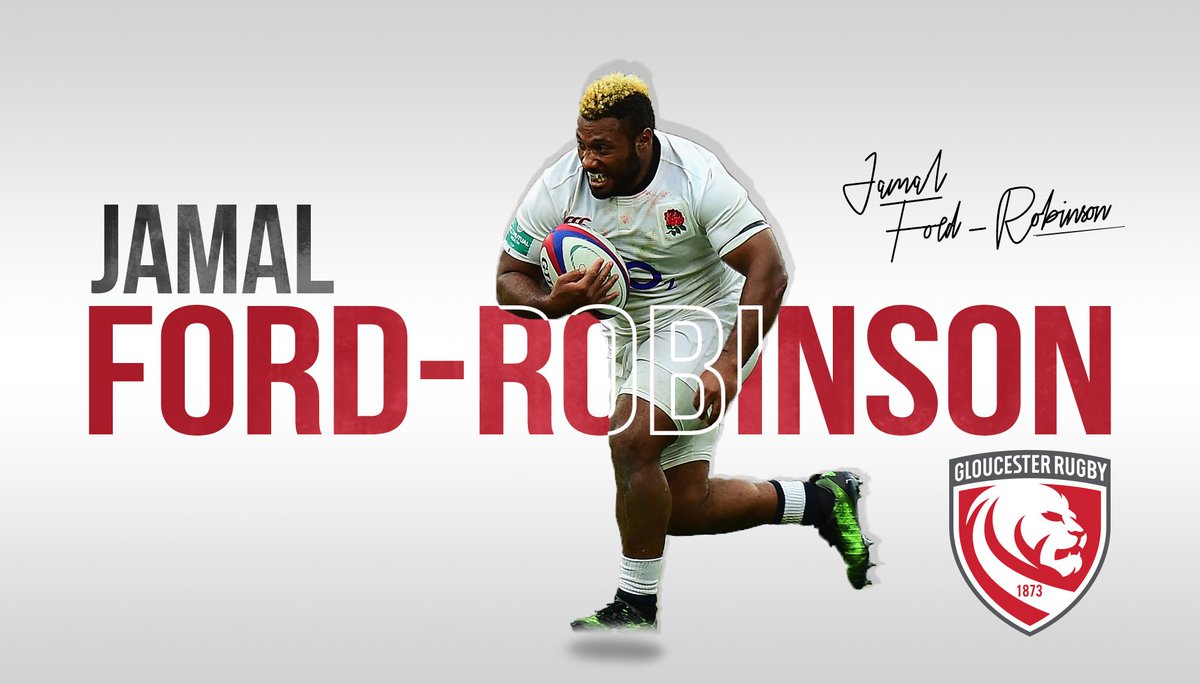 gloucesterrugby's tweet photo. ✍🏼 NEW SIGNING

We are delighted to confirm the signing of prop @jfordrob ahead of the 2019-20 season! 💪🏽

Welcome Jamal! https://t.co/PlXyYNRCsf